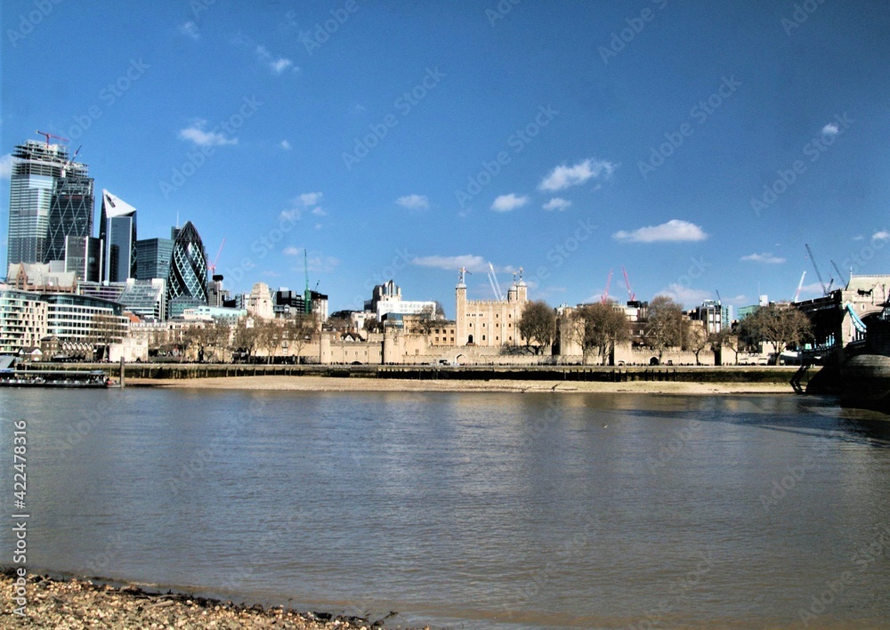 Fototapeta premium The Tower of London across the river Thames
