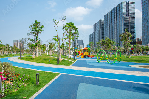Wallpaper Mural Children's playground in Green Axis Park, Nansha District, Guangzhou, China Torontodigital.ca