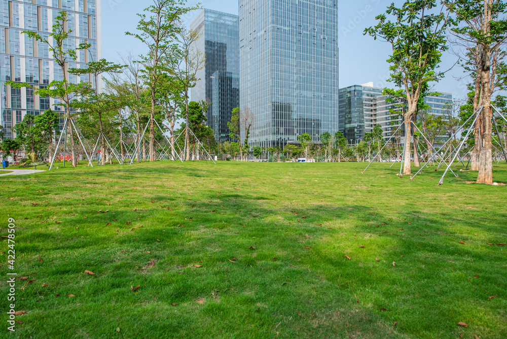 Urban CBD Ecological Environment in Nansha District, Guangzhou, Guangdong, China