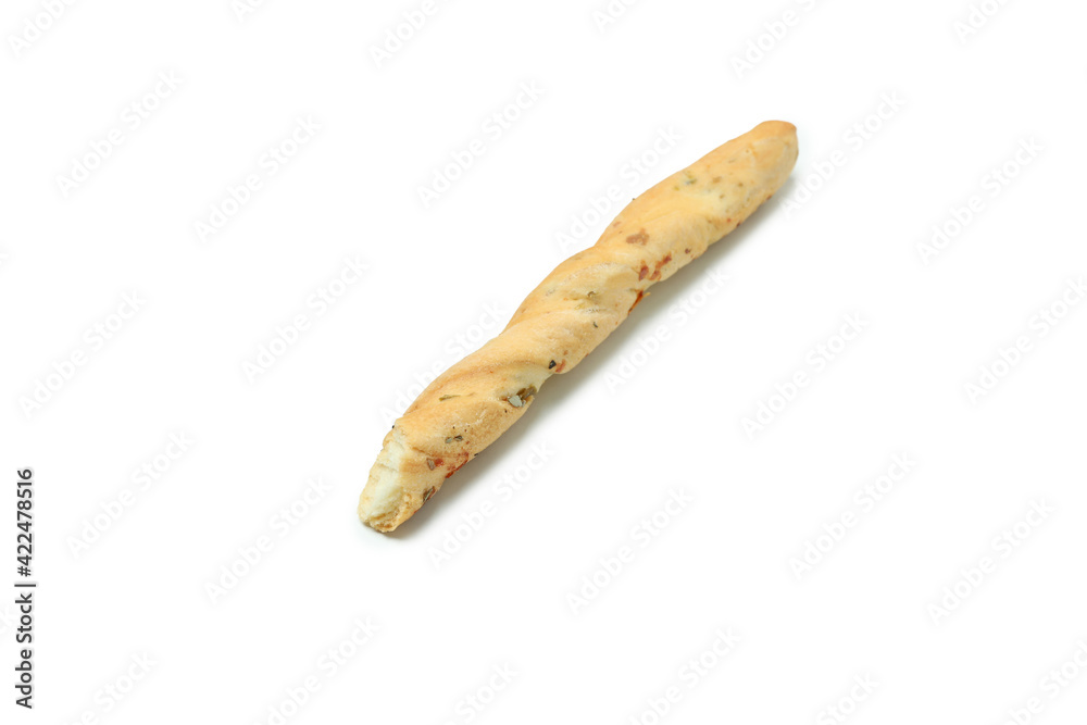 Tasty grissini breadstick isolated on white background Tasty grissini breadstick isolated on white background