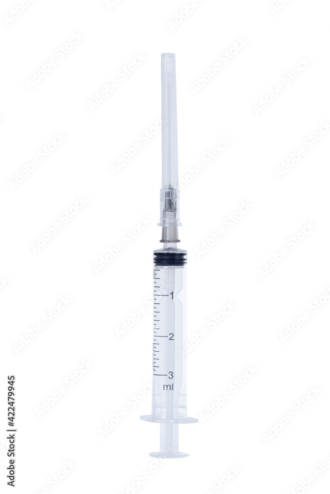 syringe isolated on white syringe isolated on white