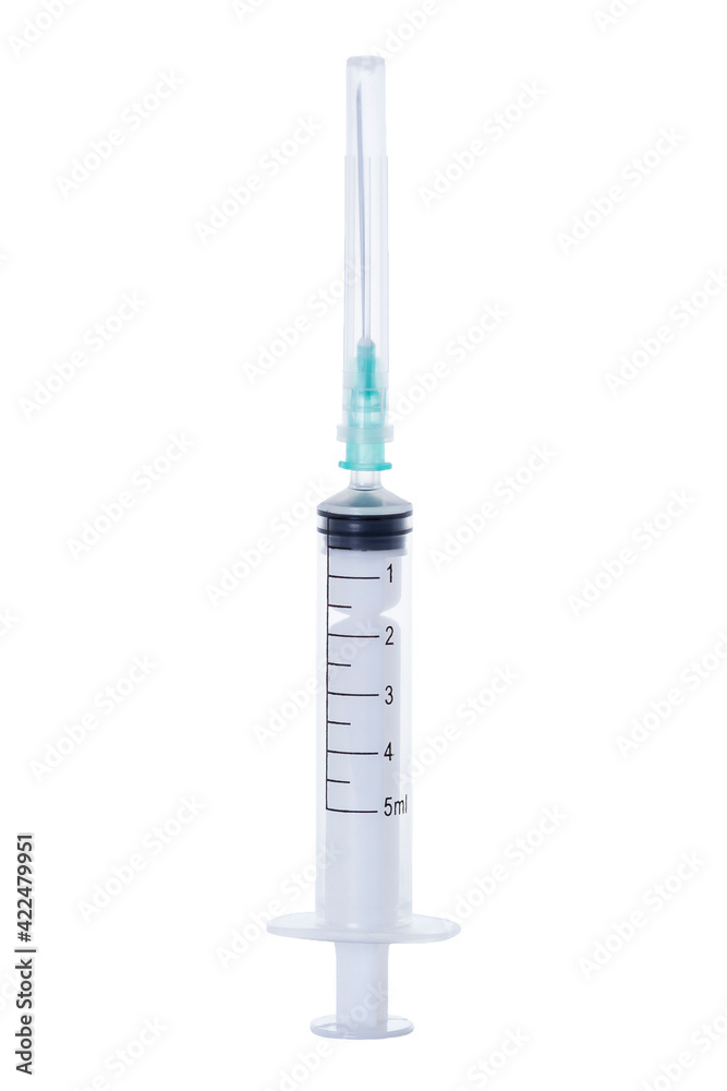 syringe isolated on white syringe isolated on white