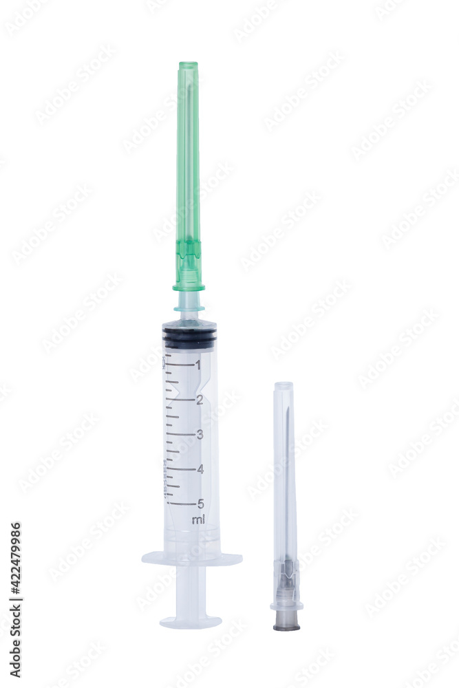 syringe isolated on white syringe isolated on white