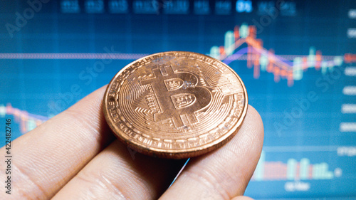 Bitcoinの値動きをパソコンでチェック。仮想通貨/暗号資産/トレーディング/暗号通貨取引所 photo