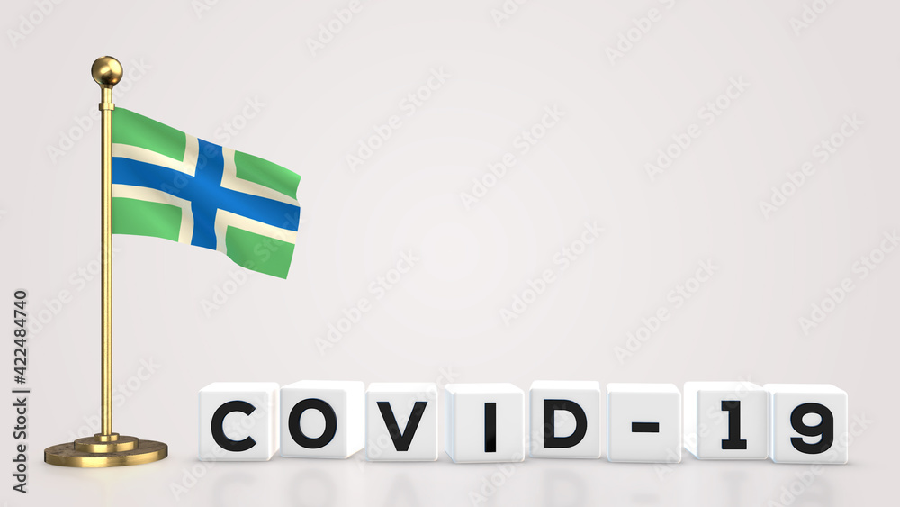 Fototapeta premium Severn Cross Covid-19 3D illustration.
