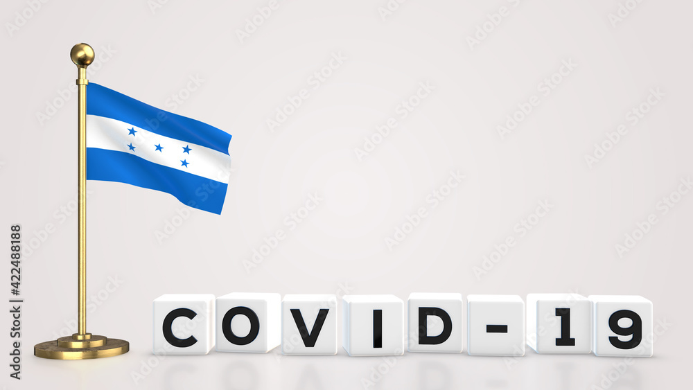 Honduras Covid-19 3D illustration. Honduras Covid-19 3D illustration.