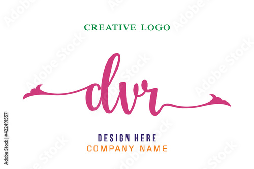 DVR lettering logo is simple, easy to understand and authoritative