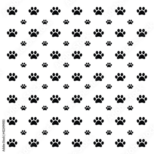dog finger print pattern design
