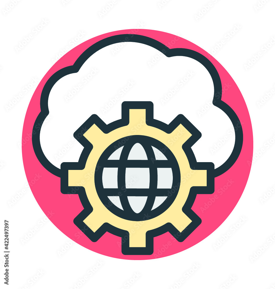 Global Network Vector Icon