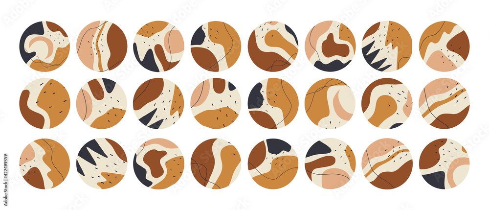 Big set of various vector highlight covers. Abstract backgrounds. Various shapes, lines, spots, dots, doodle objects. Hand drawn templates. Round icons for social media stories. Perfect for bloggers Big set of various vector highlight covers. Abstract backgrounds. Various shapes, lines, spots, dots, doodle objects. Hand drawn templates. Round icons for social media stories. Perfect for bloggers