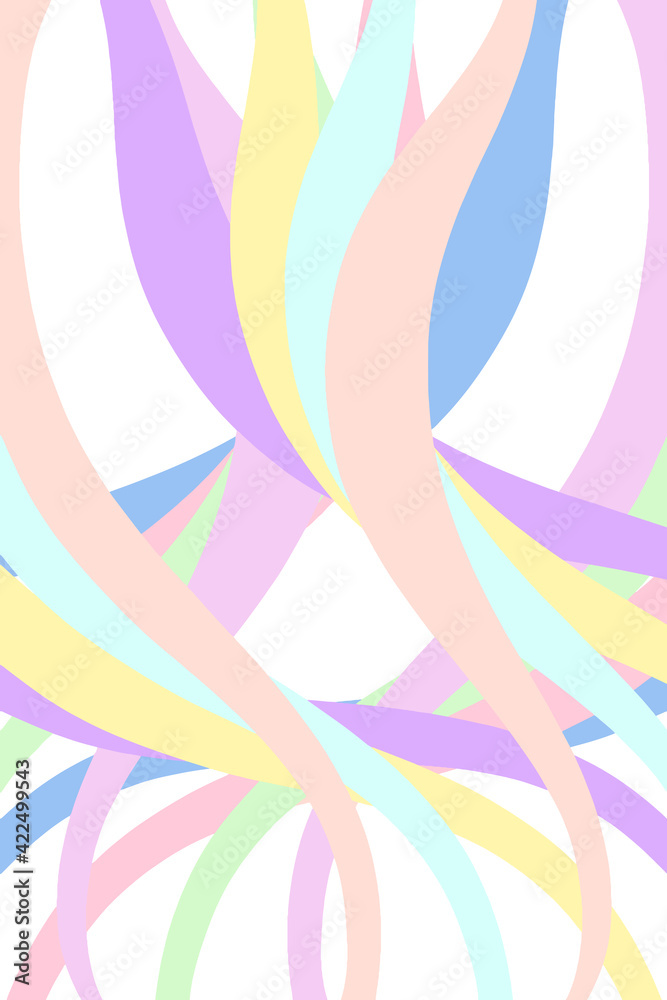 Pastel Wave Geometric Shapes for Background Vector Illustration Pastel Wave Geometric Shapes for Background Vector Illustration