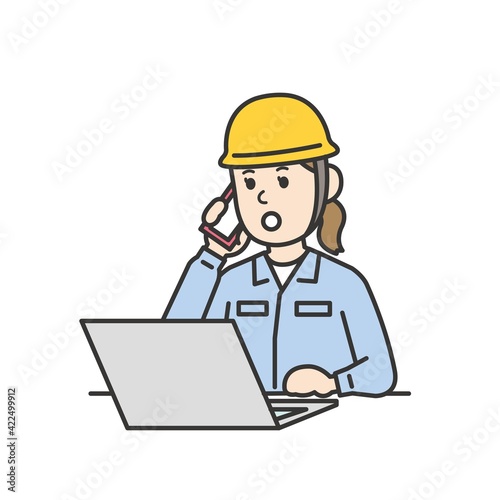 現場作業員　男女
