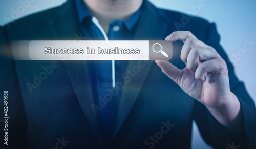 Search toolbar ideas business success For starting a business Or goal creation.