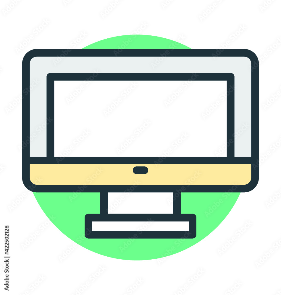 Monitor Vector Icon Monitor Vector Icon