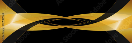 Modern black and gold background