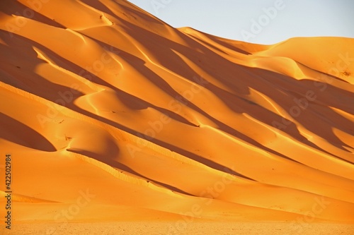 Sanddüne im Oman im Abendlicht