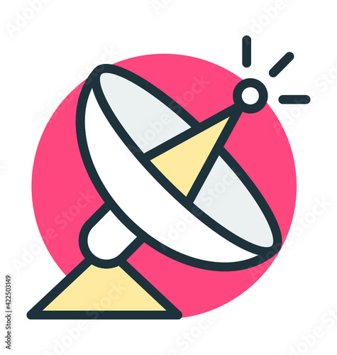 Satellite Dish Vector Icon