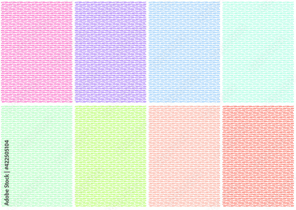 Fototapeta premium set of patterns