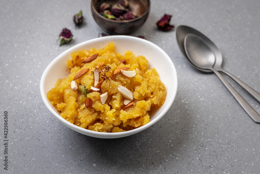 Moong Dal Halwa or Mung Daal Halva is an Indian dessert recipe, made