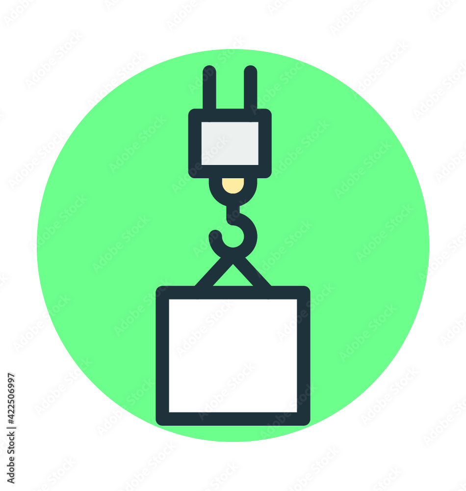 Container Lifter Cool Vector Icon Container Lifter Cool Vector Icon