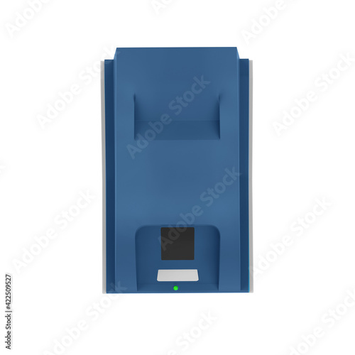 Electronic Voting Machine, EVM Control Unit and VVPAT, ECI Voting Equipments for voting election commission of india, india election 3d illustration photo