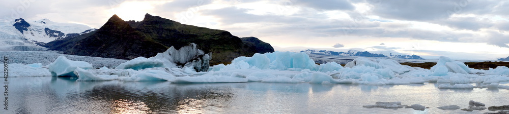 Glacier panorama in Iceland Glacier panorama in Iceland