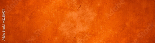 Abstract orange fire red watercolor painted spotted scratched paper texture background banner © Corri Seizinger