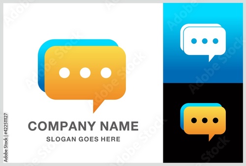 Free Download Chatting Icon Vector Logo Template - GFXLoad