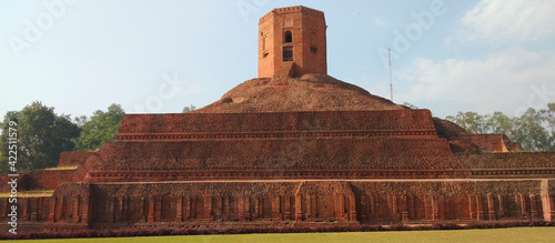 Photography This is photo Chaukhandi Stupa back side is a Buddhist stupa in Sarnath Varanasi U