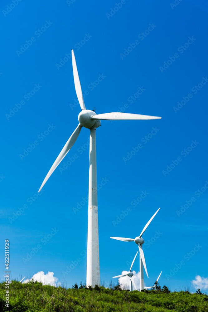 The wind power plant, energy systems, renewable energy on the coast of Taiwan. The wind power plant, energy systems, renewable energy on the coast of Taiwan.