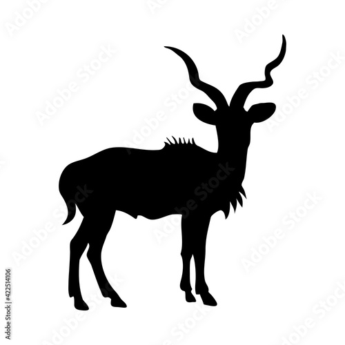 African Antelope Silhouette