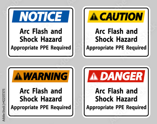 Arc Flash And Shock Hazard Appropriate PPE Required