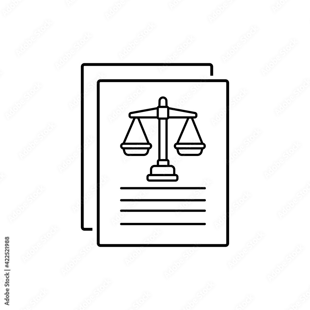 Linear pile of license or contract documents.