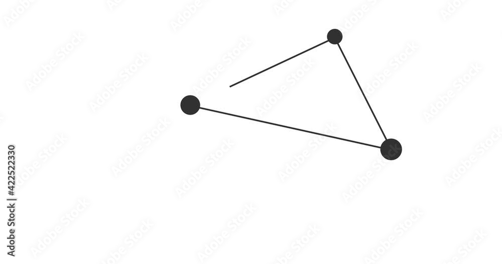 Antlia constellation. Stars in the night sky. Constellation in line art style in black and white. Cluster of stars and galaxies. Horizontal composition, 4k video quality Antlia constellation. Stars in the night sky. Constellation in line art style in black and white. Cluster of stars and galaxies. Horizontal composition, 4k video quality