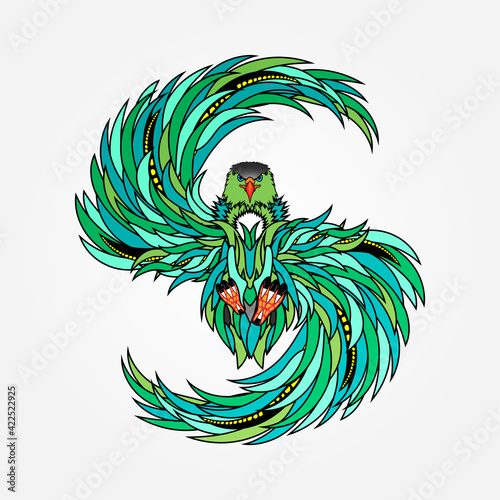 vector illustration of eagle 