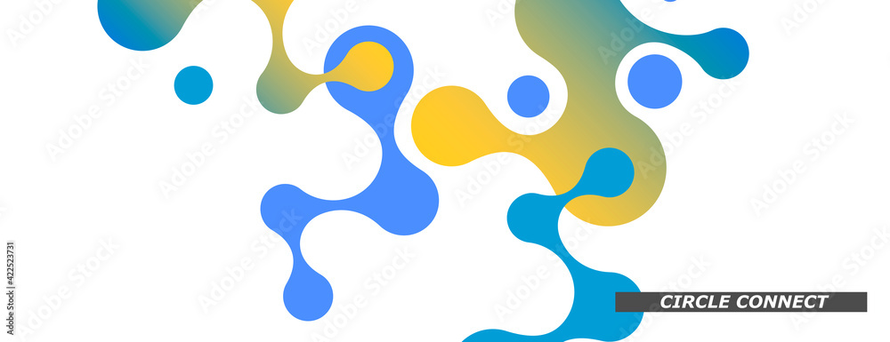 Blue molecules. Medical research. Modern communication technology Blue molecules. Medical research. Modern communication technology