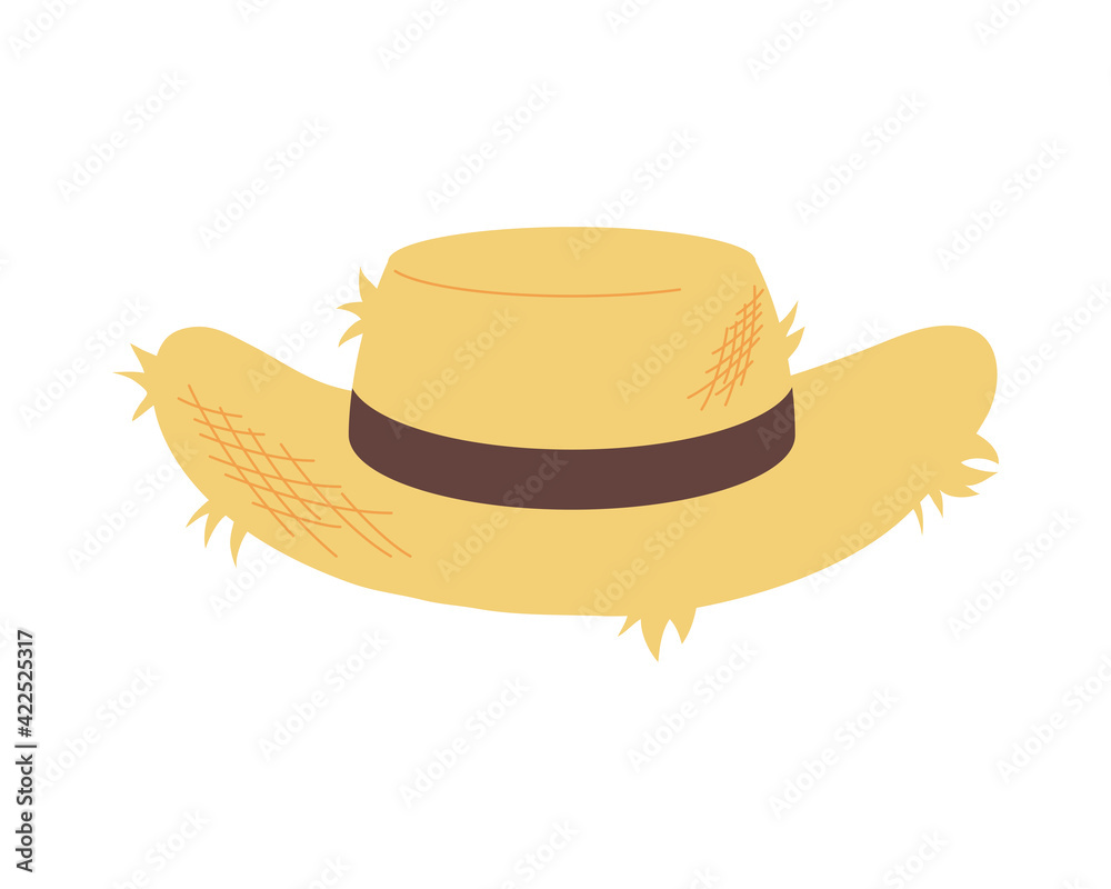 hat straw accessory