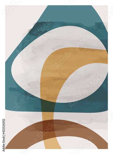 Trendy contemporary  abstract creative minimalist  composition for background,  wall decoration, postcard or brochure cover design art.  
EPS10 vector.