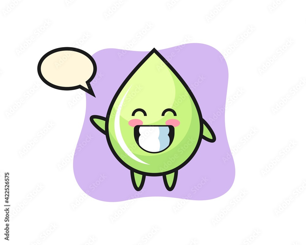 melon juice drop cartoon character doing wave hand gesture melon juice drop cartoon character doing wave hand gesture