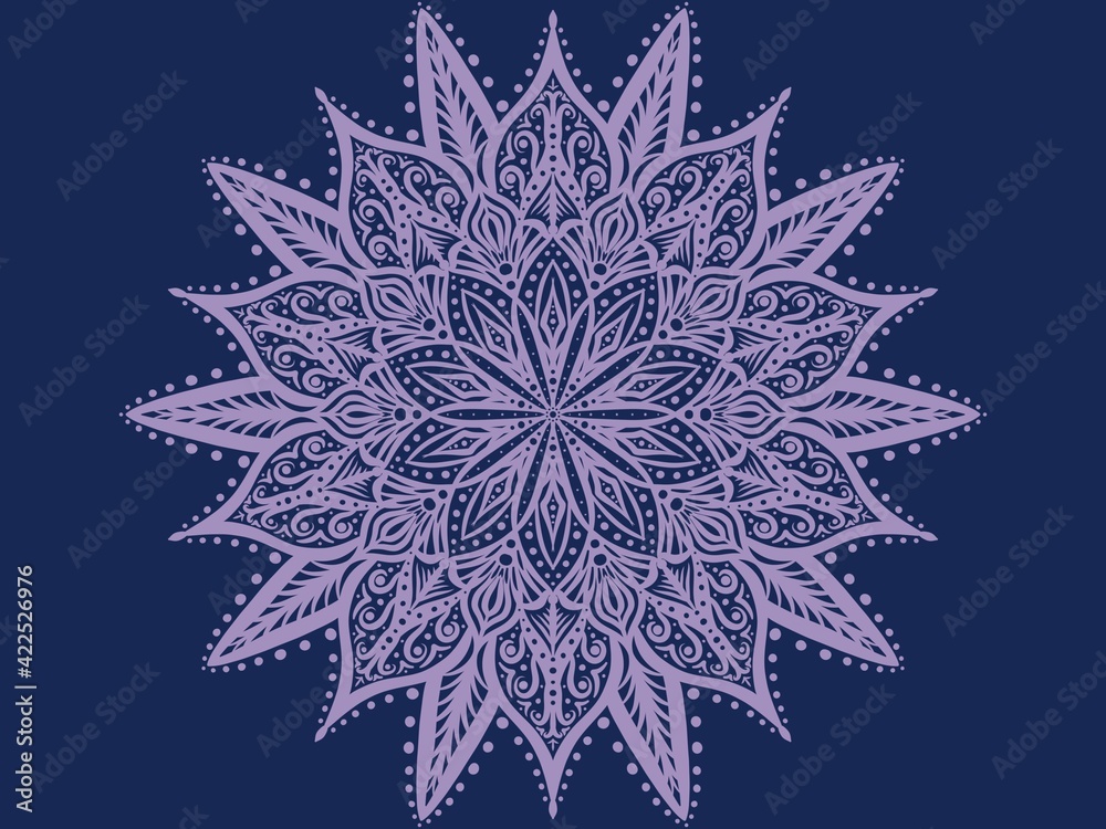 Mandala flower decoration ornament, isolated design element background. Tribal ethnic fashion motif for paper, textile, cloth fabric print Mandala flower decoration ornament, isolated design element background. Tribal ethnic fashion motif for paper, textile, cloth fabric print