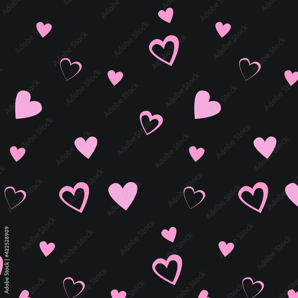 Hearts pattern background, for wrapping paper