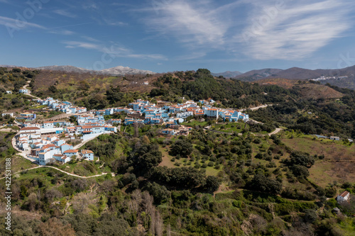 vista del municipio de Júzcar en la comarca del valle del Genal, Málaga © Antonio ciero