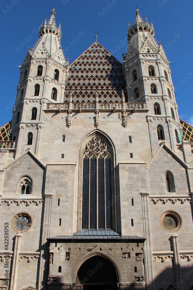 gothic cathedral (stephansdom) in vienna (austria) 