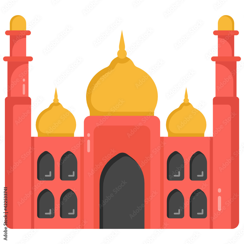 Mosque in flat design editable vector
Mosque in flat design editable vector