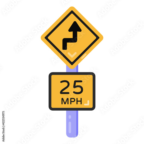 Wallpaper Mural 
A road right turn ahead icon with three multiple directions, flat design

 Torontodigital.ca