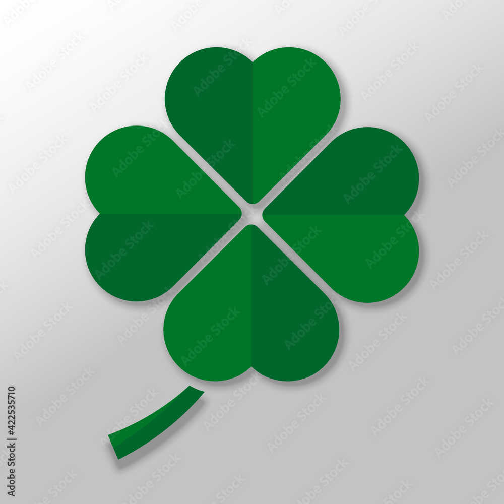 Four leaf clover icon, luck symbol. Vector illustration Four leaf clover icon, luck symbol. Vector illustration