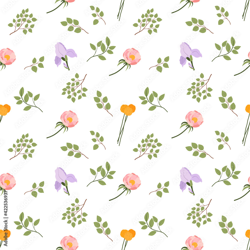 custom made wallpaper toronto digitalSpring flowers seamless pattern for fabric and textile