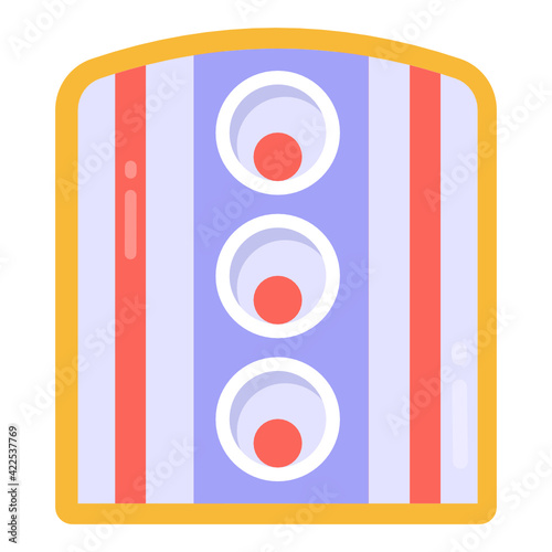 
Well designed attractive flat icon of catch a ball 

