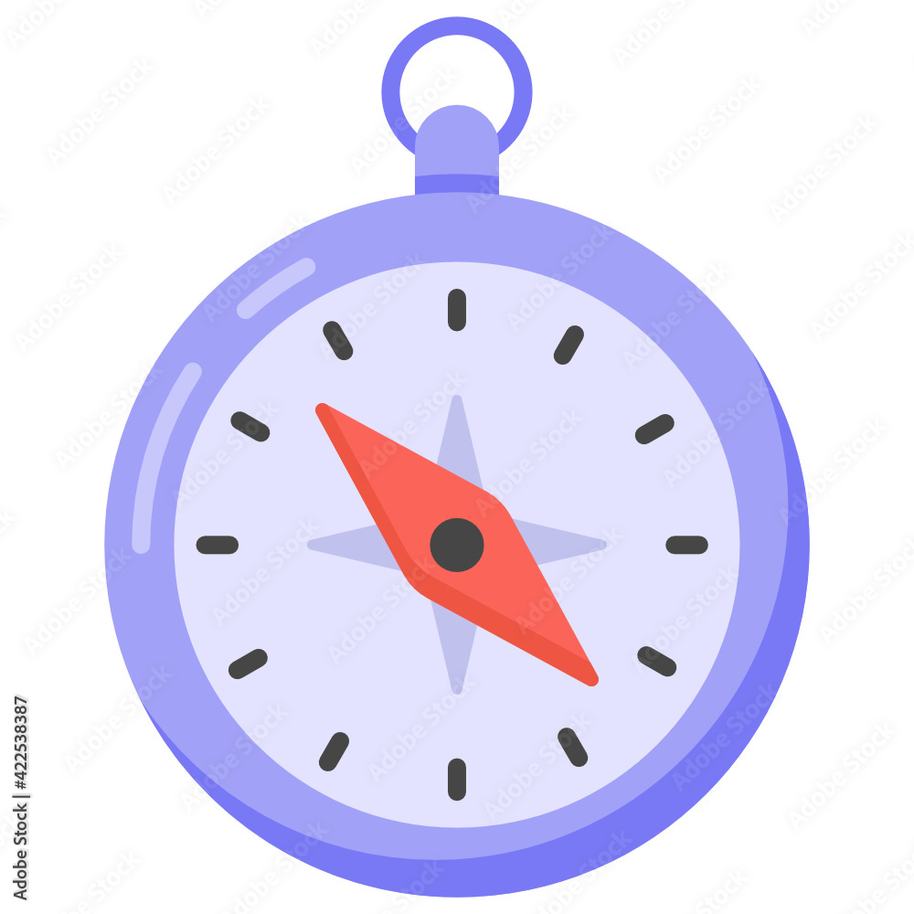 Directional compass in flat editable vector design, navigational tool
Directional compass in flat editable vector design, navigational tool