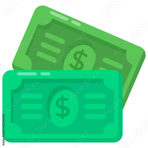 
Money flat trendy editable vector design 

